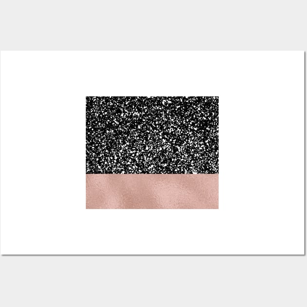 Graphic black en rose gold Wall Art by RoseAesthetic